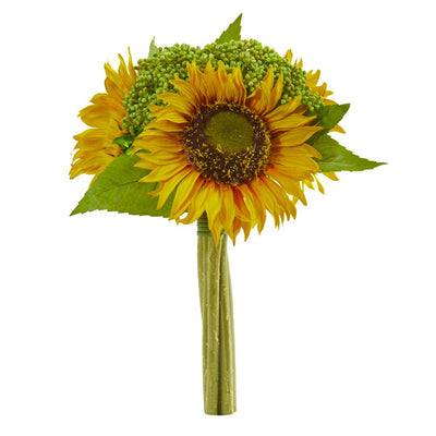 12” Sunflower Bundle Artificial Flower (Set of 3) Default Title