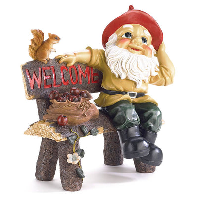 GARDEN GNOME GREETING SIGN Default Title