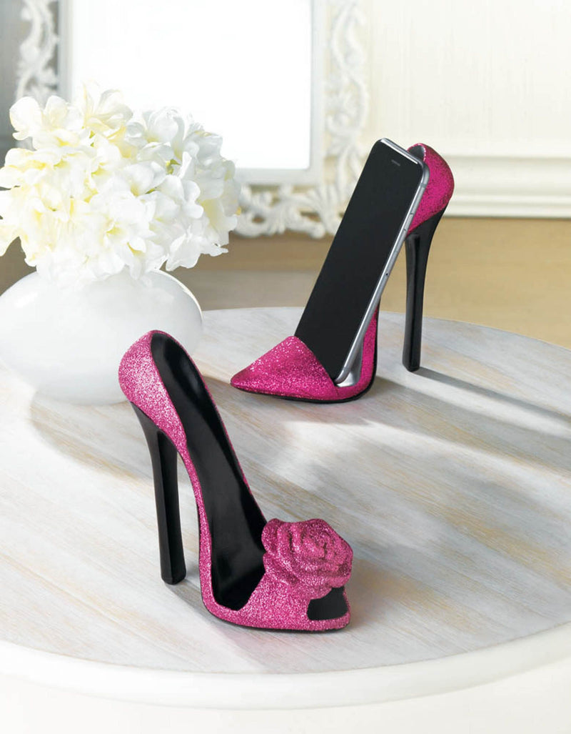 PINK SHOE PHONE HOLDER Default Title