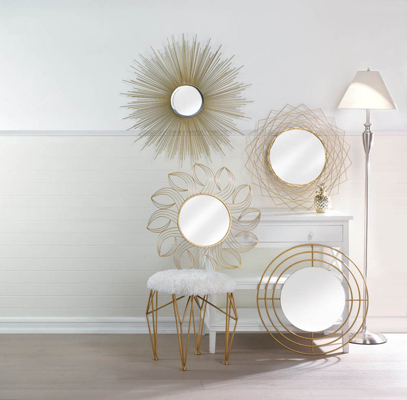GOLDEN PETALS WALL MIRROR Default Title