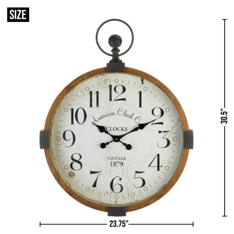 VINTAGE INDUSTRIAL WALL CLOCK Default Title